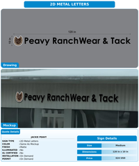 CUSTOM MOCKUP SIGN FOR Jackie Peavy