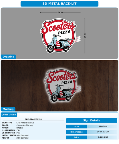 CUSTOM MOCKUP SIGN FOR Chelsea Sweiss