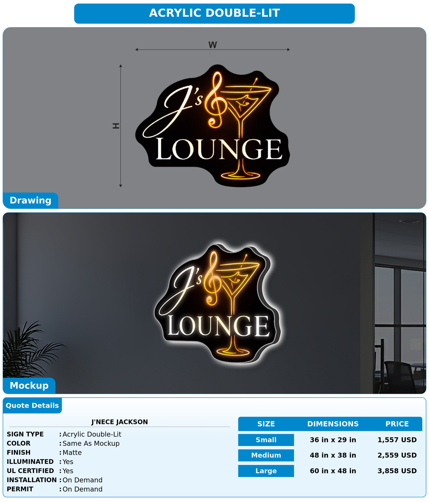 CUSTOM MOCKUP SIGN FOR J'Nece Jackson