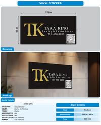 CUSTOM MOCKUP SIGN FOR john King