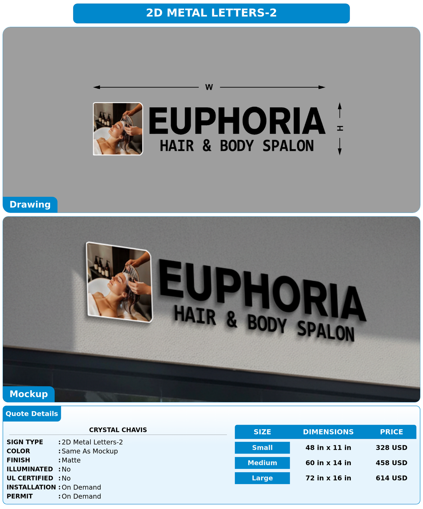 CUSTOM MOCKUP SIGN FOR Crystal Chavis