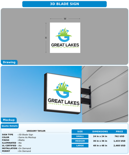 CUSTOM MOCKUP SIGN FOR Gregory Taylor