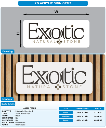 CUSTOM MOCKUP SIGN FOR Angel Pabon