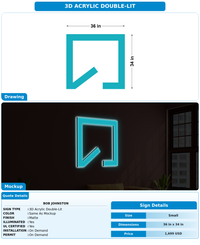 CUSTOM MOCKUP SIGN FOR Bob Johnston