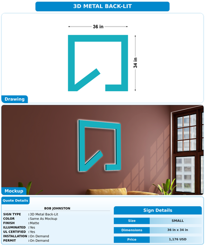 CUSTOM MOCKUP SIGN FOR Bob Johnston