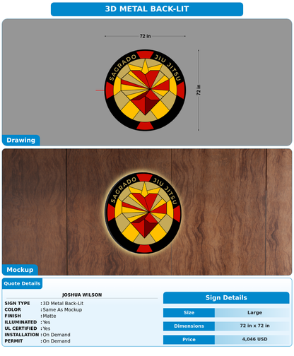 CUSTOM MOCKUP SIGN FOR Joshua Wilson