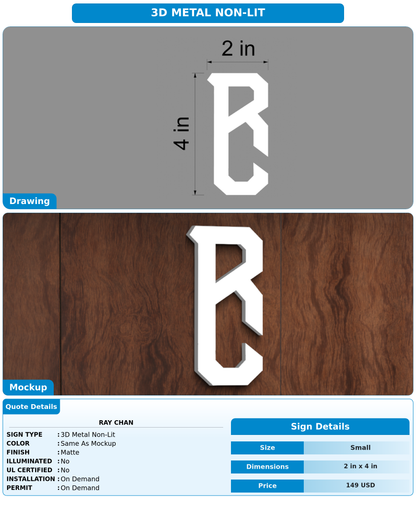 CUSTOM MOCKUP SIGN FOR ray chan