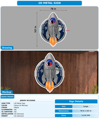 CUSTOM MOCKUP SIGN FOR Jeremy Mccranie
