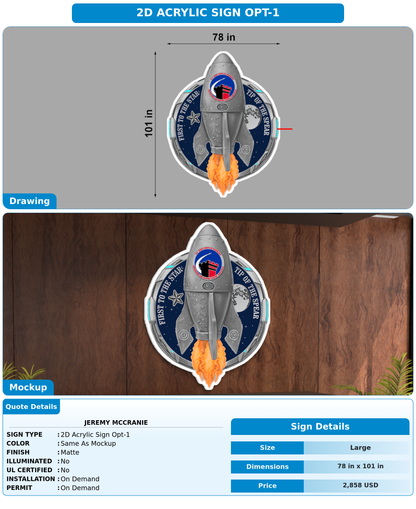 CUSTOM MOCKUP SIGN FOR Jeremy Mccranie