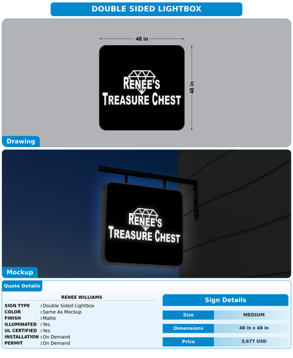 CUSTOM MOCKUP SIGN FOR Renee Williams