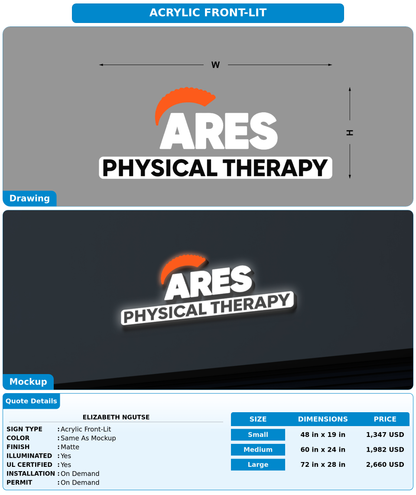 CUSTOM MOCKUP SIGN FOR Elizabeth Ngutse