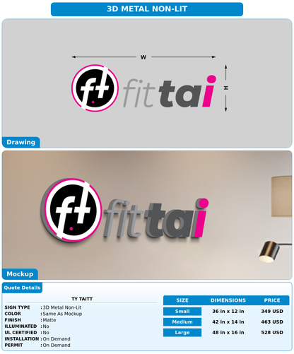 CUSTOM MOCKUP SIGN FOR Ty Taitt