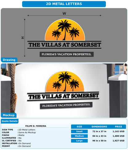CUSTOM MOCKUP SIGN FOR Felipe B. Ferreira