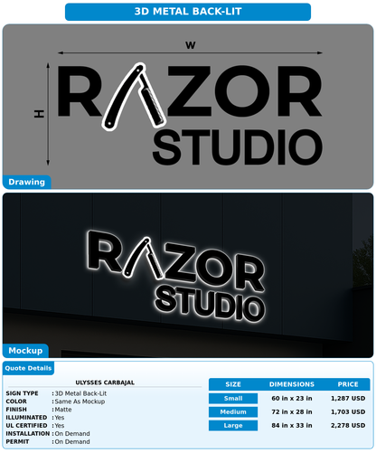 CUSTOM MOCKUP SIGN FOR Ulysses Carbajal