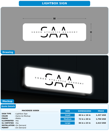 CUSTOM MOCKUP SIGN FOR Mackenzie Soden
