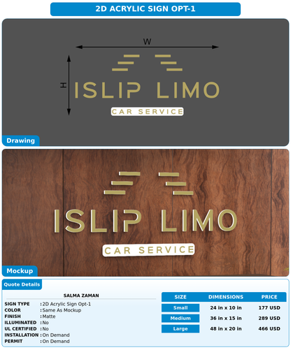 CUSTOM MOCKUP SIGN FOR Salma Zaman