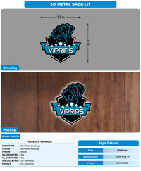 CUSTOM MOCKUP SIGN FOR Frederick Grimaldi