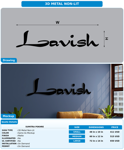 CUSTOM MOCKUP SIGN FOR Sumitra pokhre
