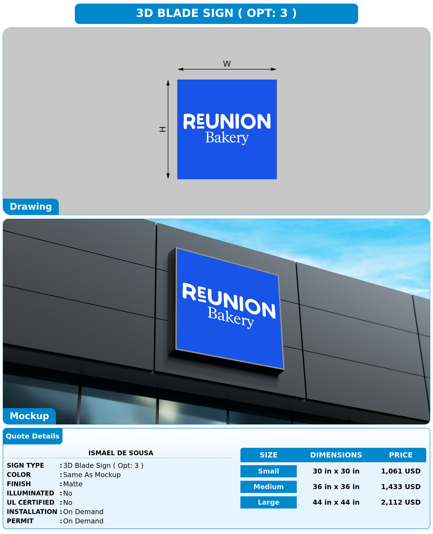 CUSTOM MOCKUP SIGN FOR ismael de sousa