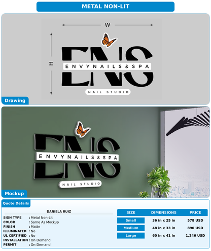 CUSTOM MOCKUP SIGN FOR Daniela Ruiz