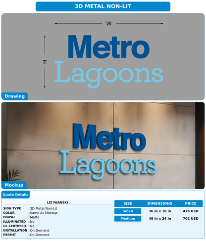 CUSTOM MOCKUP SIGN FOR Liz Iwanski