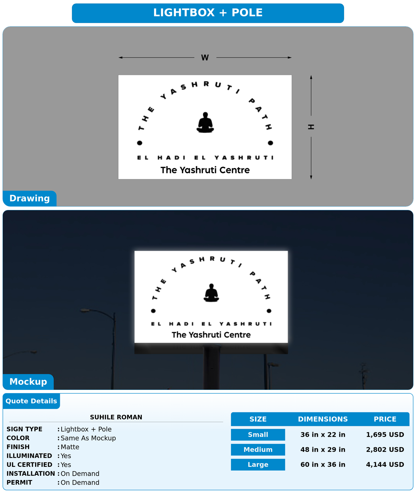 CUSTOM MOCKUP SIGN FOR Suhile Roman