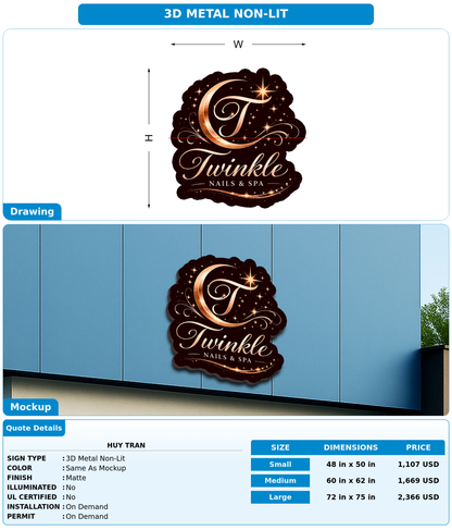 CUSTOM MOCKUP SIGN FOR Huy Tran