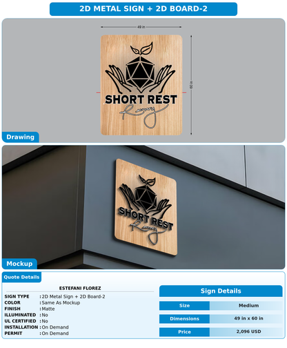 CUSTOM MOCKUP SIGN FOR Estefani Florez