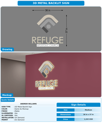 CUSTOM MOCKUP SIGN FOR Andrew Williams