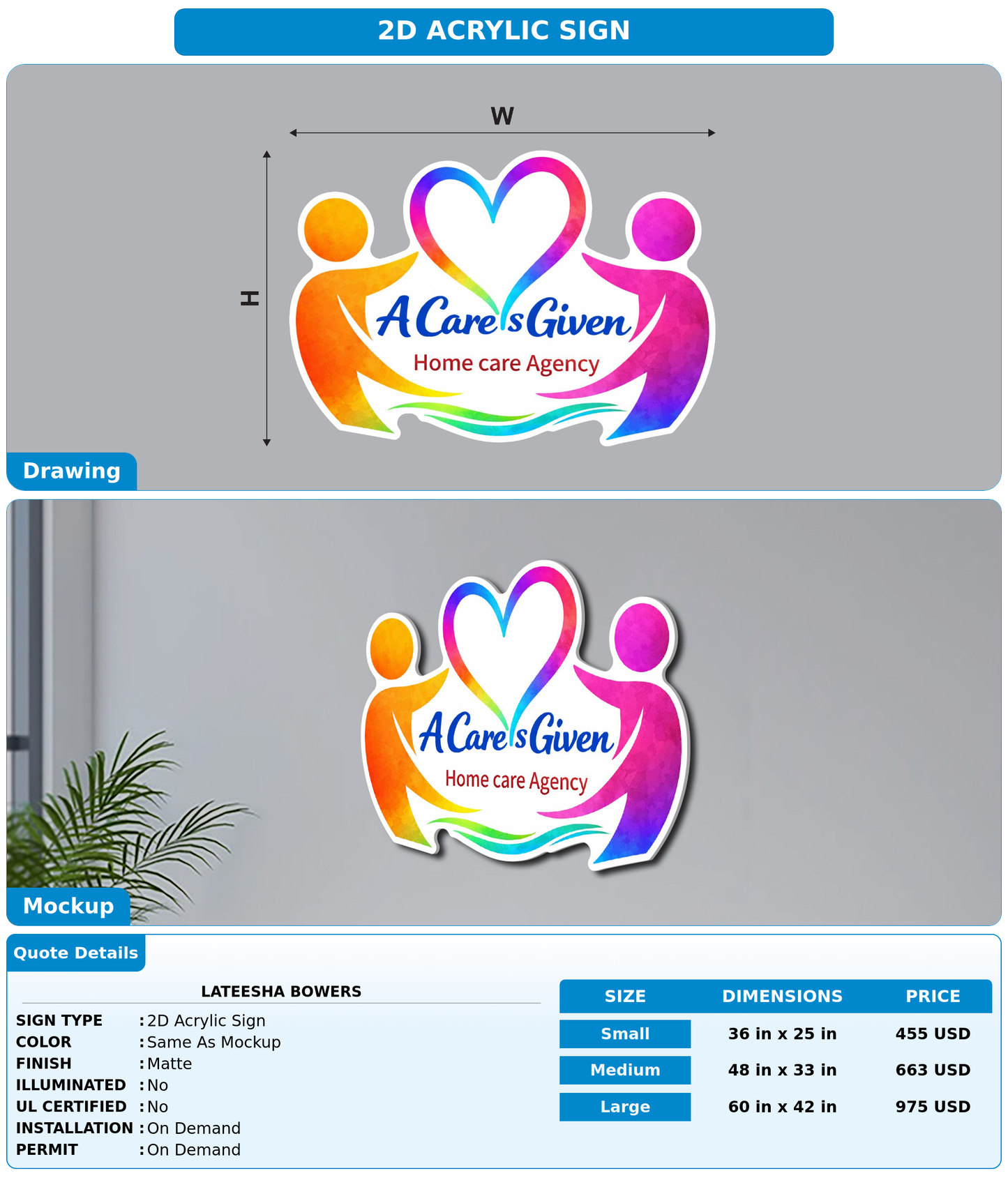 CUSTOM MOCKUP SIGN FOR LaTeesha Bowers