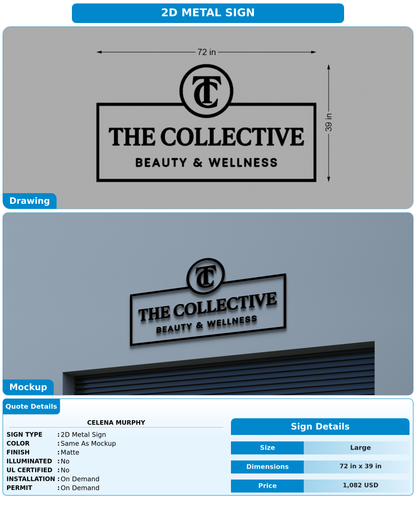 CUSTOM MOCKUP SIGN FOR Celena Murphy