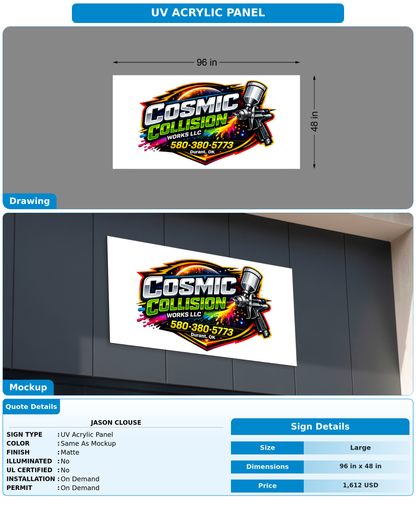 CUSTOM MOCKUP SIGN FOR Jason clouse