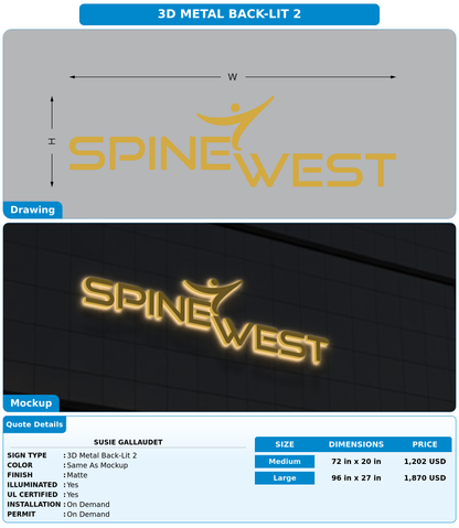 CUSTOM MOCKUP SIGN FOR Susie Gallaudet