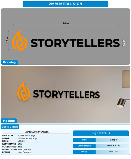 CUSTOM MOCKUP SIGN FOR Jacqueline Pickrell