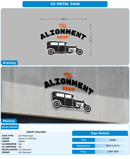 CUSTOM MOCKUP SIGN FOR Jeremy Williams