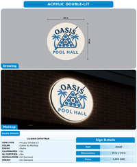 CUSTOM MOCKUP SIGN FOR Liliana Capistran