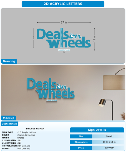 CUSTOM MOCKUP SIGN FOR pinchus neiman