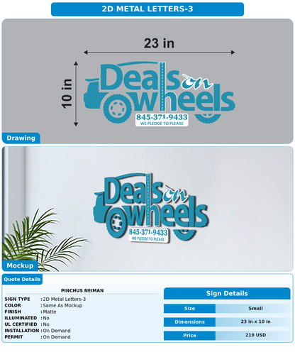 CUSTOM MOCKUP SIGN FOR pinchus neiman