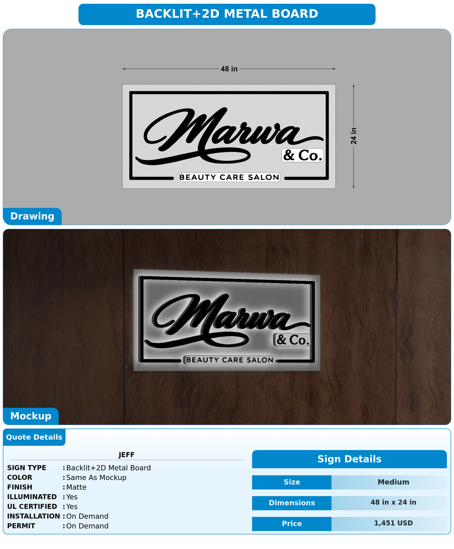 CUSTOM MOCKUP SIGN FOR Jeff