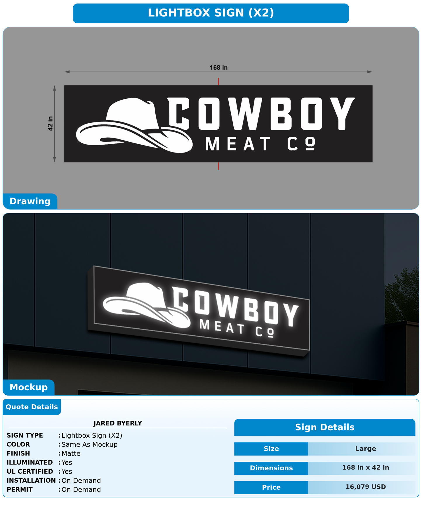 CUSTOM MOCKUP SIGN FOR Jared Byerly