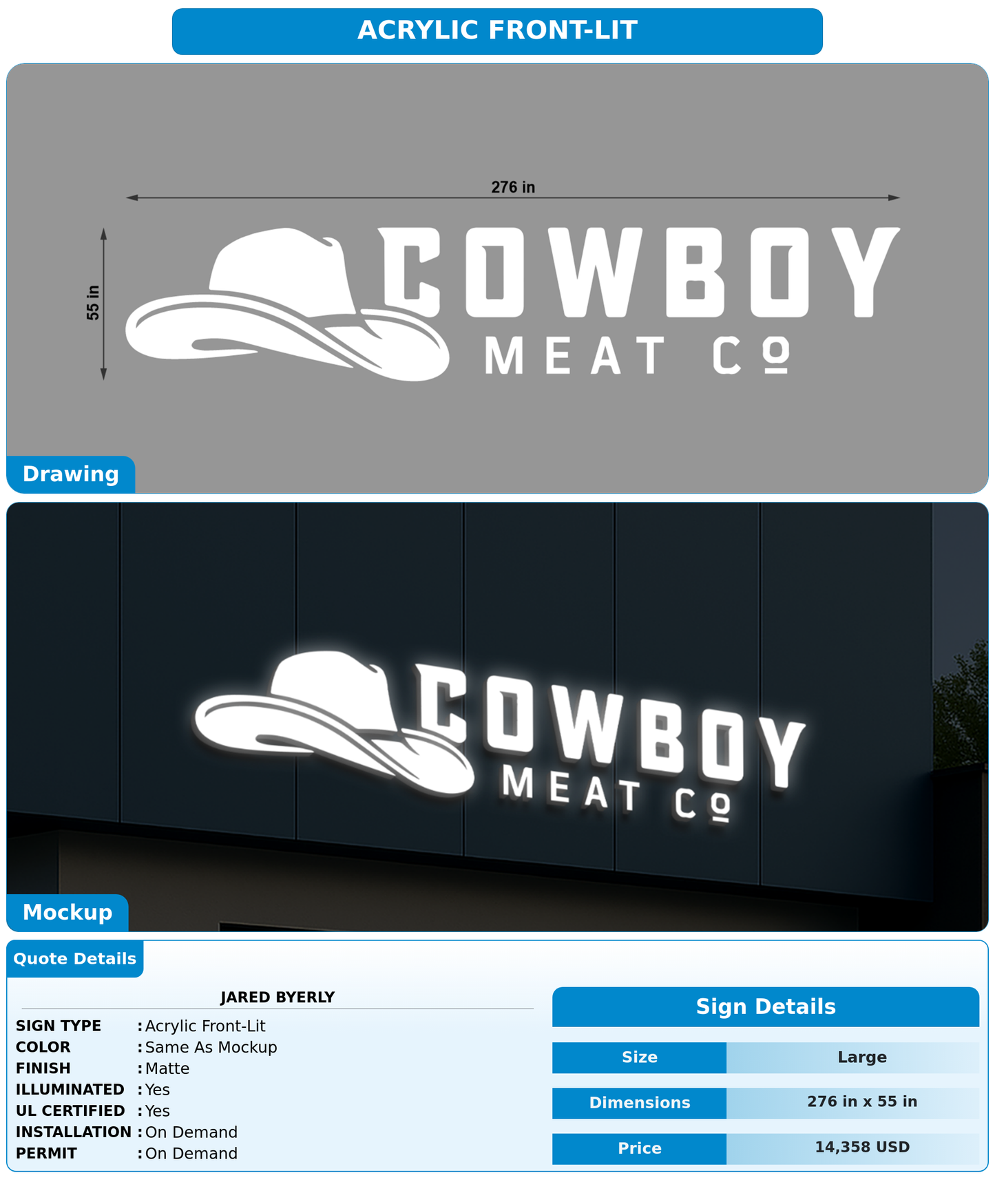 CUSTOM MOCKUP SIGN FOR Jared Byerly