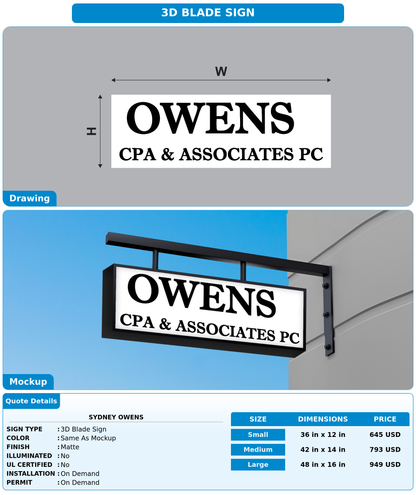 CUSTOM MOCKUP SIGN FOR Sydney Owens