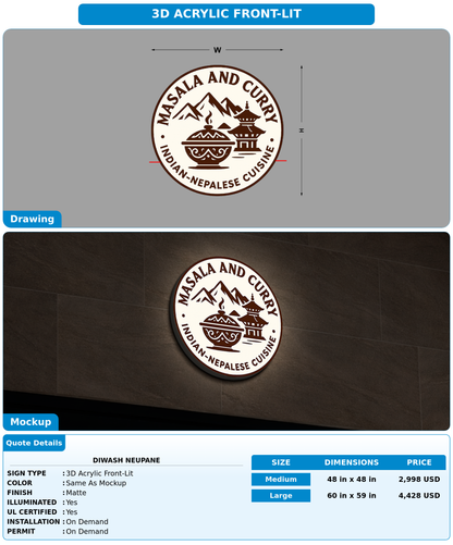 CUSTOM MOCKUP SIGN FOR Diwash neupane