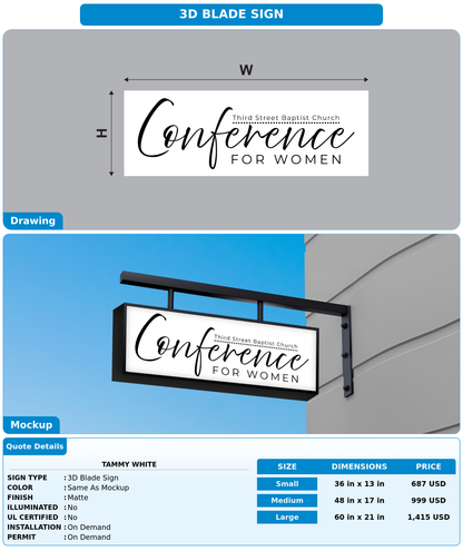 CUSTOM MOCKUP SIGN FOR Tammy White