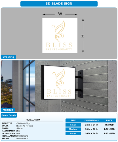 CUSTOM MOCKUP SIGN FOR Julie almeida