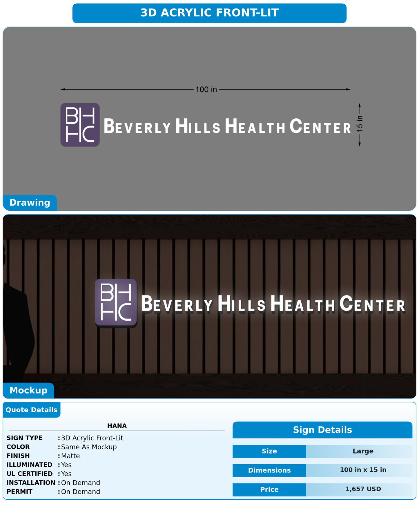 CUSTOM MOCKUP SIGN FOR Hana