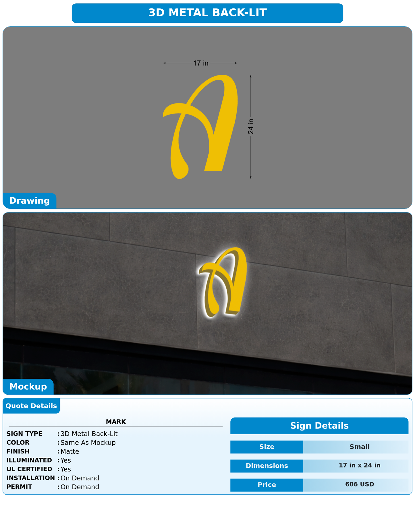 CUSTOM MOCKUP SIGN FOR Mark