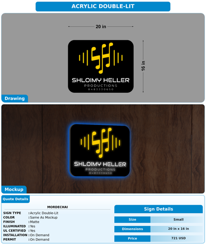 CUSTOM MOCKUP SIGN FOR Mordechai