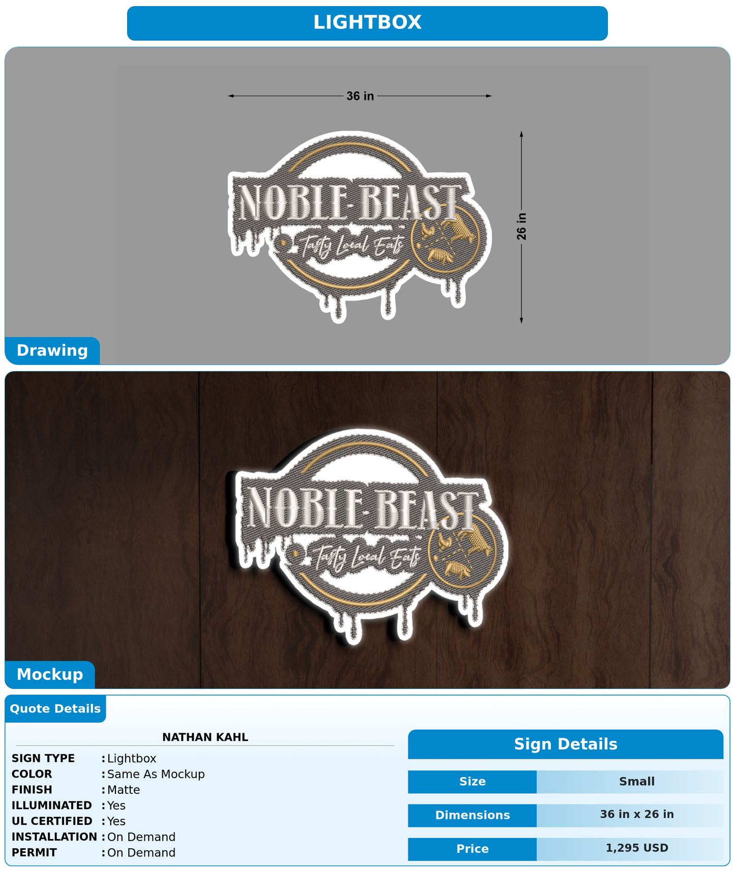 CUSTOM MOCKUP SIGN FOR Nathan Kahl