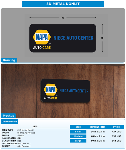 CUSTOM MOCKUP SIGN FOR Levi